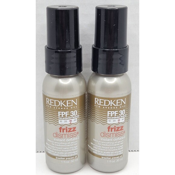 REDKEN FPF 30 Frizz Dismiss Instant Deflate 1 fl oz 30 ml Spray Lot Of 2 New - Picture 1 of 2